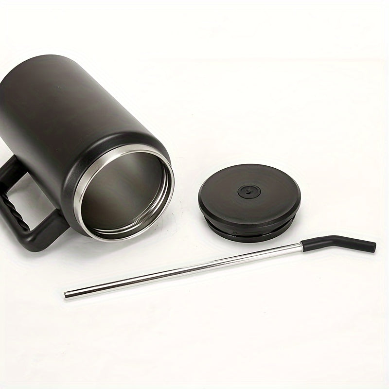 1500ml Stainless Steel Water Bottle Insulated Leakproof Outdoor Travel Cup