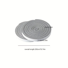 2pcs Weather Stripping Seal Strips for Wooden & Glass Doors