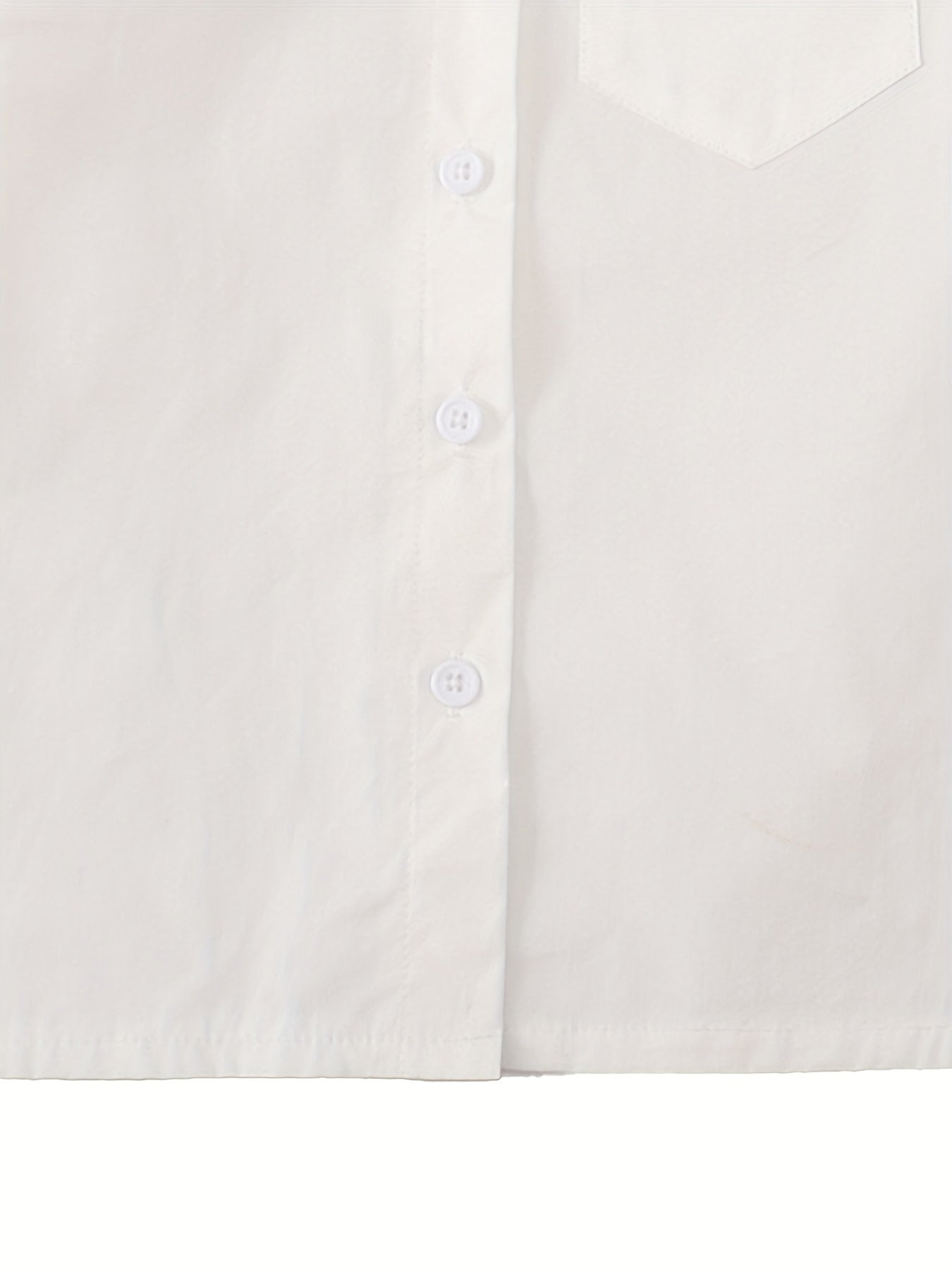 Girls Collared Button Down Varsity Shirt Kids Teens School Uniform Cotton