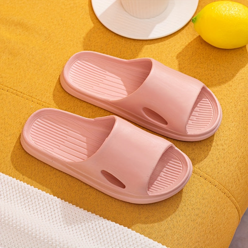 Women's Solid Pillow Slides Slip On Open Toe Non slip Lightweight Summer Shoes