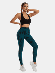 Tie Dye Quick Dry Yoga Pants High Stretch Butt Lifting Leggings