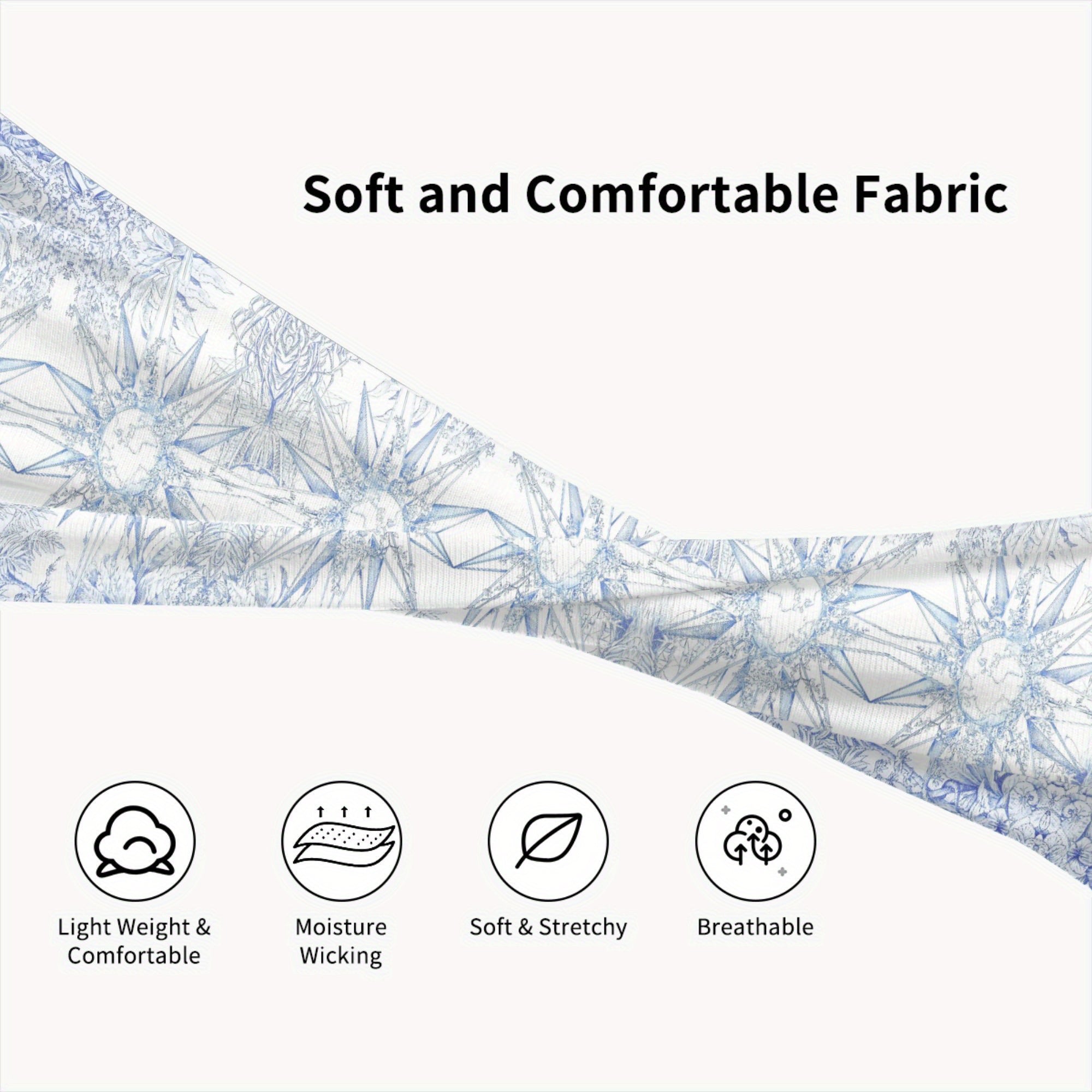 Breathable Floral Headband for Sport & Casual Wear