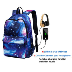 Canvas Travel Backpack with USB Charging