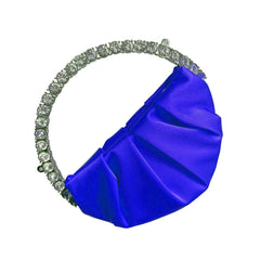 Rhinestone Circular Handle Evening Bag Women Clutch Party Purse