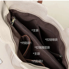 Leather Tote Bag Women Large Capacity Shopper Bag 2 Pcs Set Shoulder Sac a Main