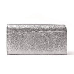 Long Women's Leather Wallet Clutch Solid Purse Genuine Leather