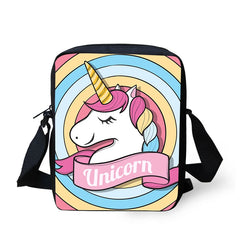 Unicorn Printed Mini Crossbody Bag for Women