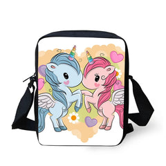Unicorn Printed Mini Crossbody Bag for Women