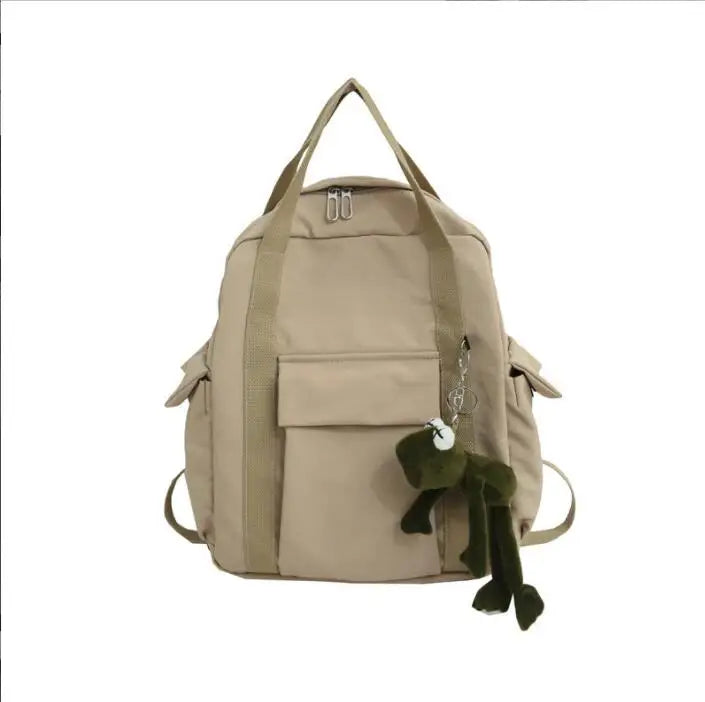 Waterproof Nylon School Backpack for Teenage Girls