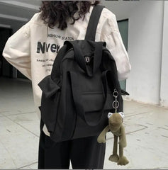 Waterproof Nylon School Backpack for Teenage Girls