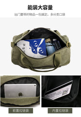 Canvas Gym Bag Travel Weekender Sports Backpack