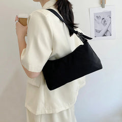 Small Nylon Underarm Bag Retro Wild Casual Dumpling Bags