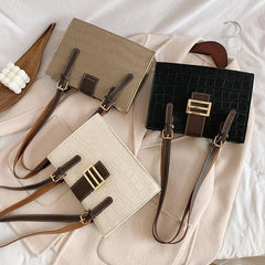 Texture Women Handbag Female Wild Shoulder Bag
