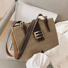 Texture Women Handbag Female Wild Shoulder Bag