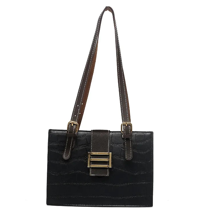 Texture Women Handbag Female Wild Shoulder Bag
