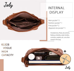 Crossbody Bags for Women Shoulder Purses And Handbags, Pu Washed Leather