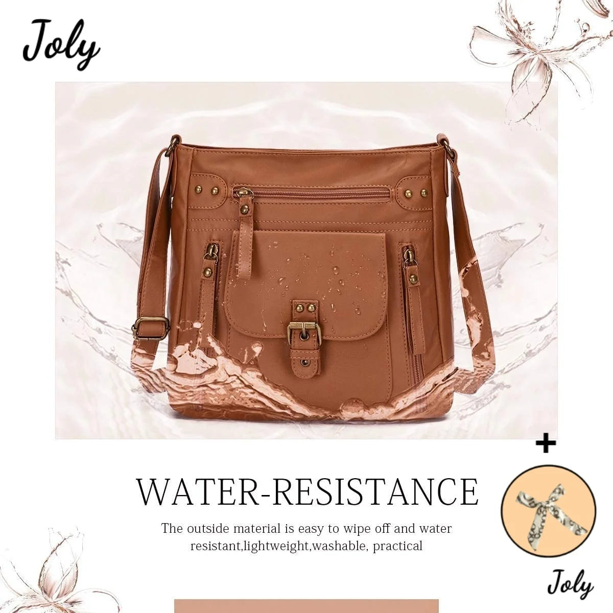 Crossbody Bags for Women Shoulder Purses And Handbags, Pu Washed Leather