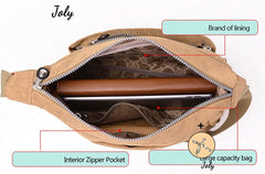 Waterproof Nylon Shoulder Bag for Women Crossbody Messenger Bag