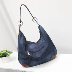 Women Denim Canvas Handbag Large Tote Bag Messenger Shoulder Sac A Main