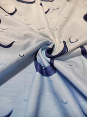 Water Drop 3D Pattern Print Men's Gradient Short Sleeve T shirt