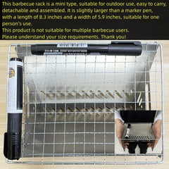 Foldable BBQ Grill Stainless Steel Card Stove Portable Charcoal Stove
