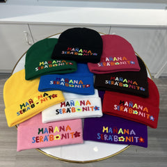 MANANA Game Peripheral Hat Autumn Winter Warm Knitted Hat Solid Woolen Hat