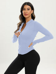 Women's Yoga Jacket Full Zip Moisture Wicking Activewear