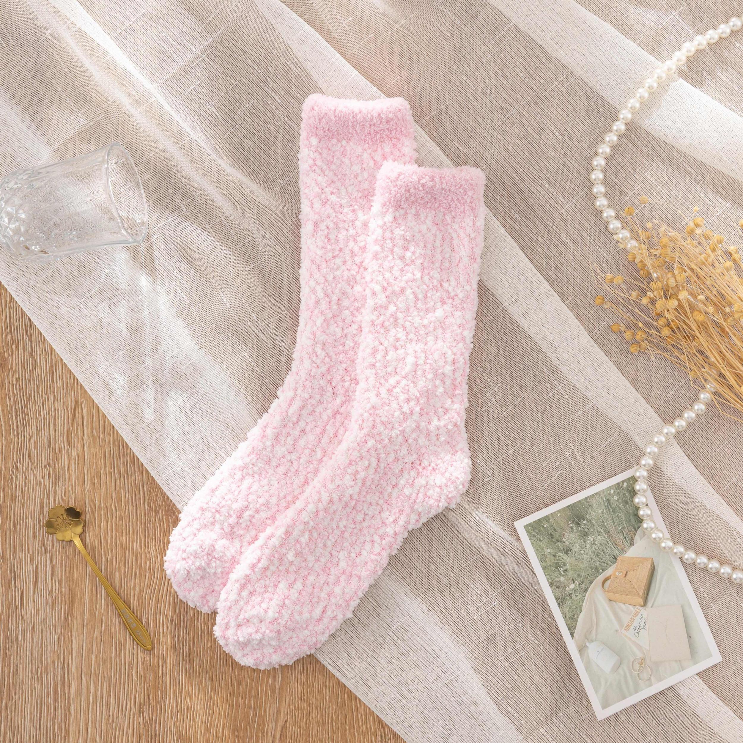 Fuzzy Floor Socks Crew Home Socks Women's Stockings