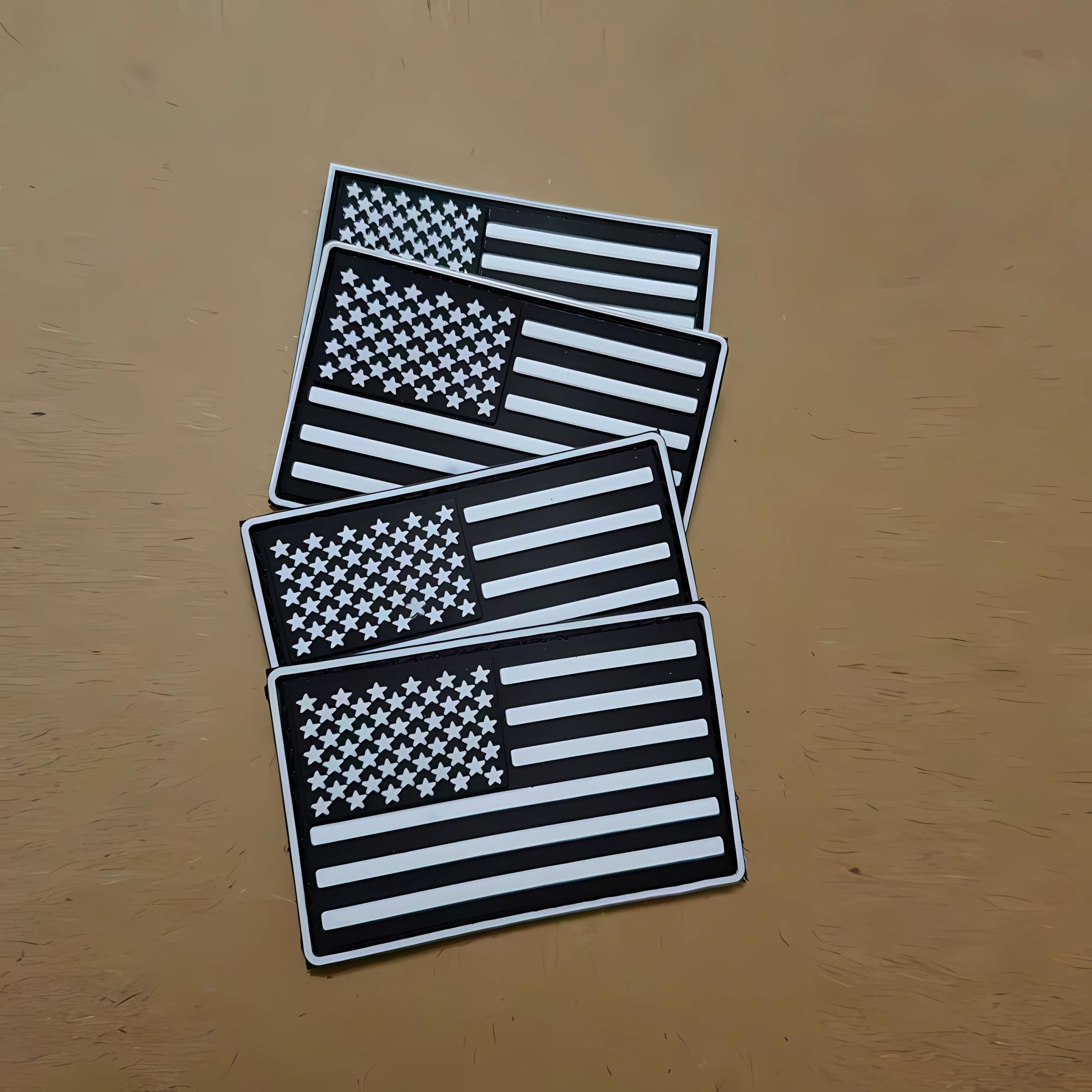 American Flag Embroidered Morale Patches for Caps Uniforms Vests