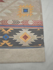 Vintage Ethnic Print Pullover Sweatshirt Long Sleeve Crew Neck