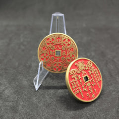Money Bringing Flower Traditional Craftsmanship Lucky Pendant