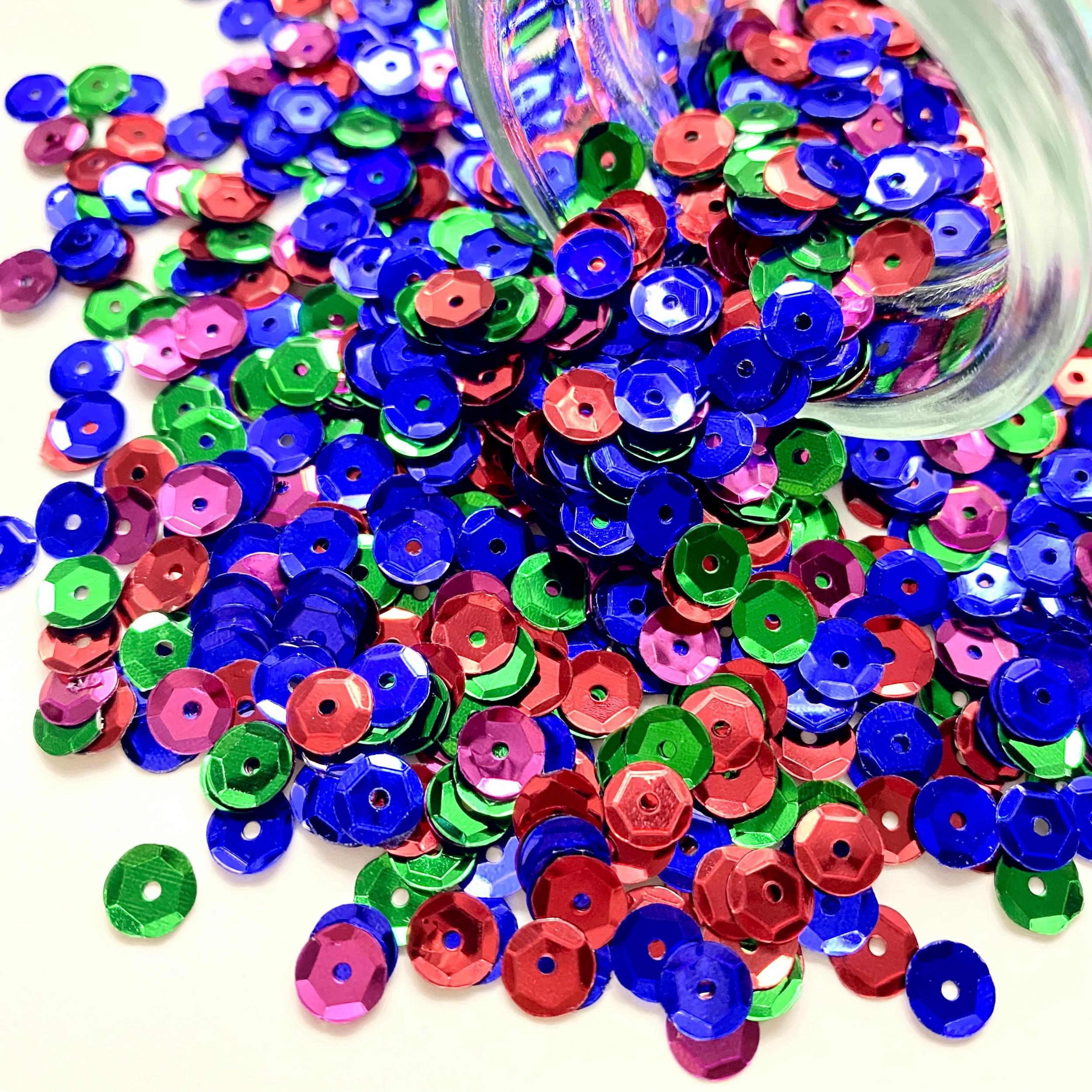 700 6mm Colorful Concave Sequins DIY Beads Clothing Jewelry Accessories