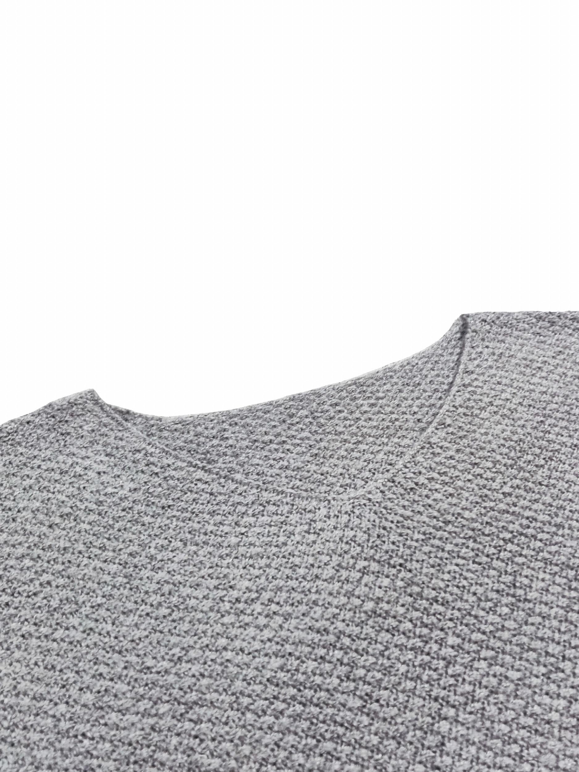 Casual Sweater Women's Plus Solid Batwing Sleeve V Neck Loose Sweater