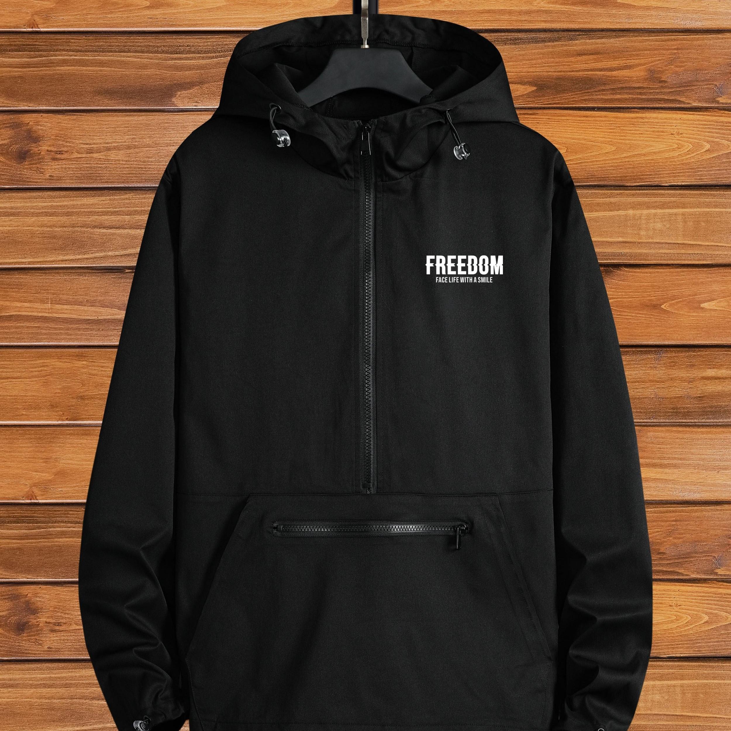 Men's Drawstring Hoodie Zip Up Pullover Sweatshirt