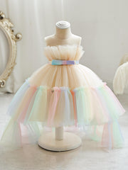 Girls Formal Dress Candy Tulle Dress Little Princess Party Tutu Dress