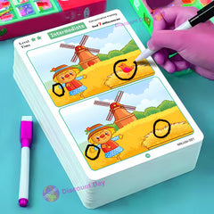 Interactive Spot the Difference Painting Game - Educational Attention Training