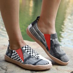 Women's Print Canvas Shoes Casual Slip On Low Top Shoes