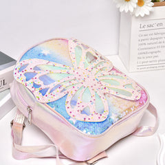 Colorful Sequin Butterfly Backpack for School and Travel