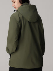 Thermal Windproof Hooded Jacket for Women