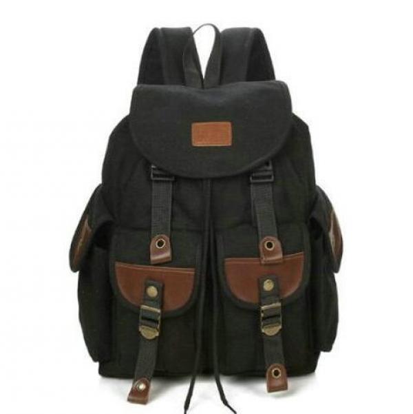 Hot Canvas Travel Backpack Student School Bag