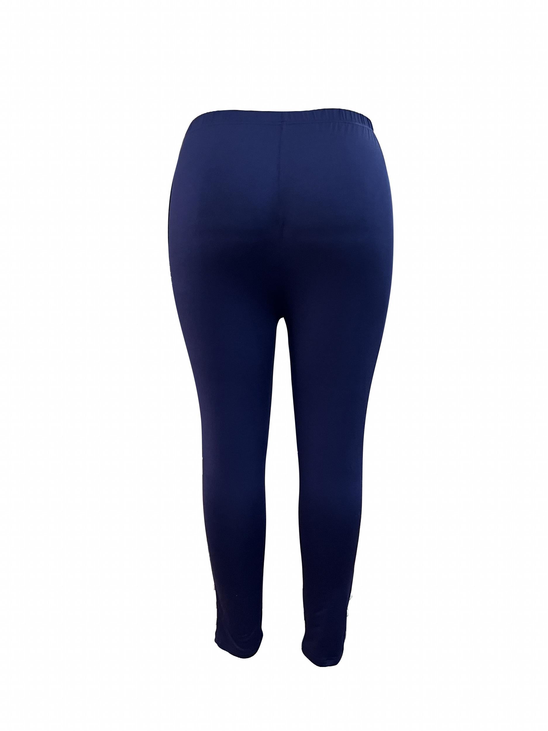 Dot Print Stretch Skinny Leggings