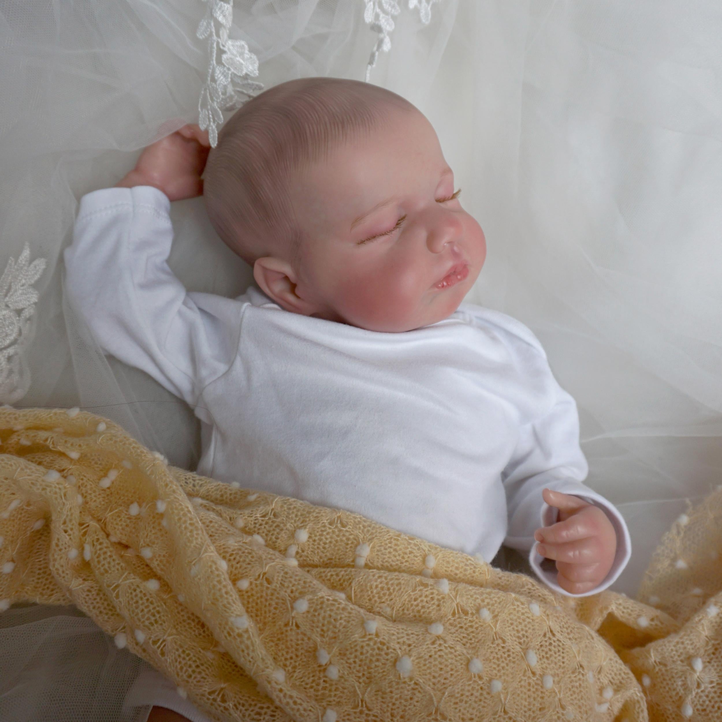 Hand Painted 50 8 Cm Reborn Baby Doll Newborn Dolls With Visible Veins