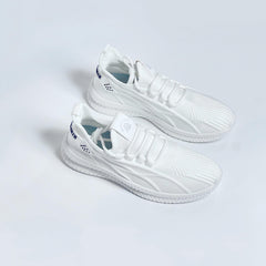 Women's Breathable Woven Sneakers Casual Lace Up Outdoor Shoes
