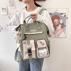 Girls Lightweight Backpack Students Casual Daypack Large Capacity School Bags