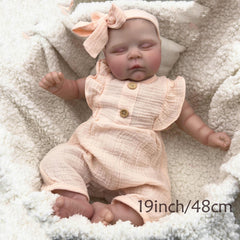 iCradle Anime Themed 19 Inch Reborn Lifelike Doll with Hand Painted Hair