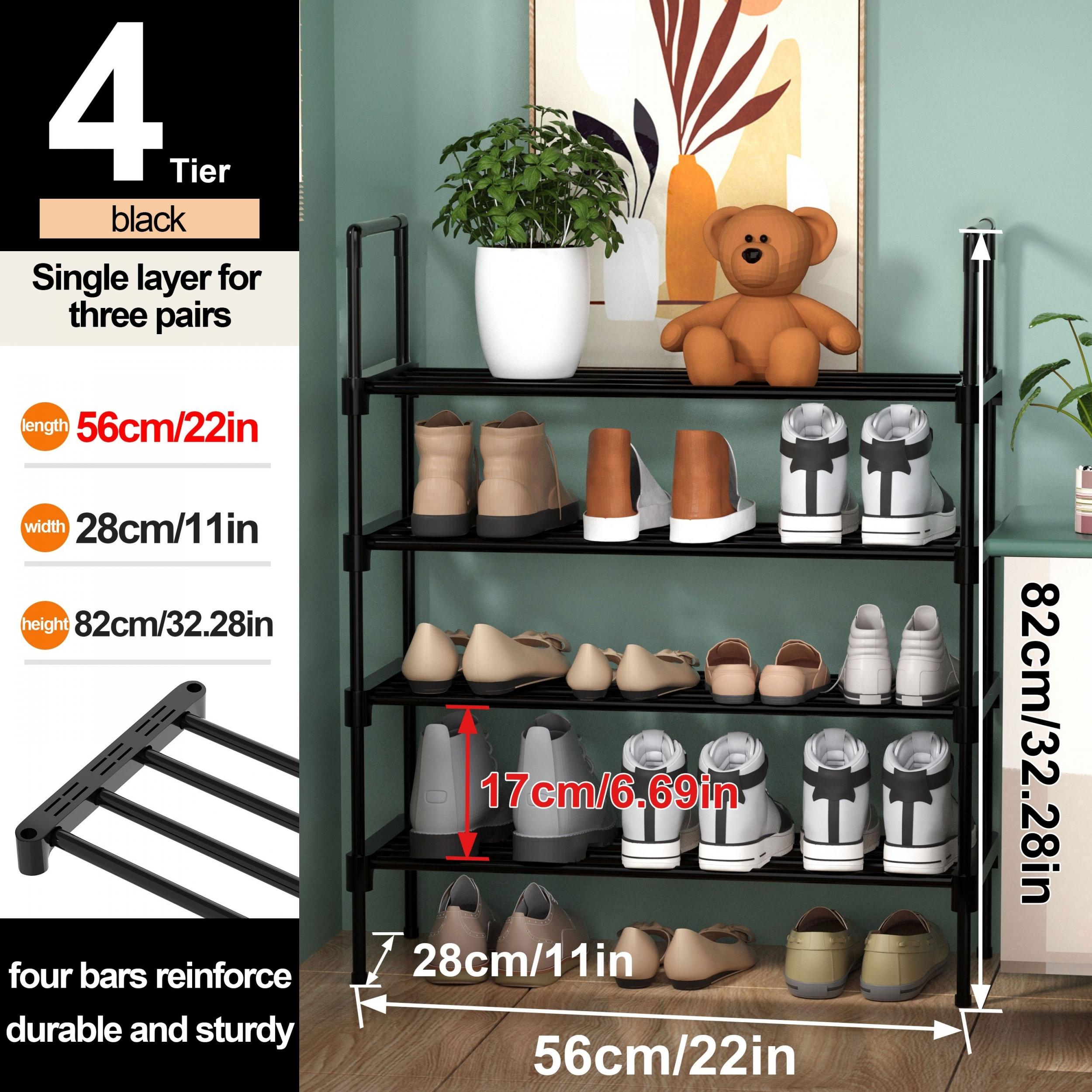 KYHK Heavy Duty Metal Shoe Storage Rack 8 Layer