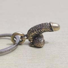 Creative Copper Key Chain Pendant Funny Bag Backpack Accessories