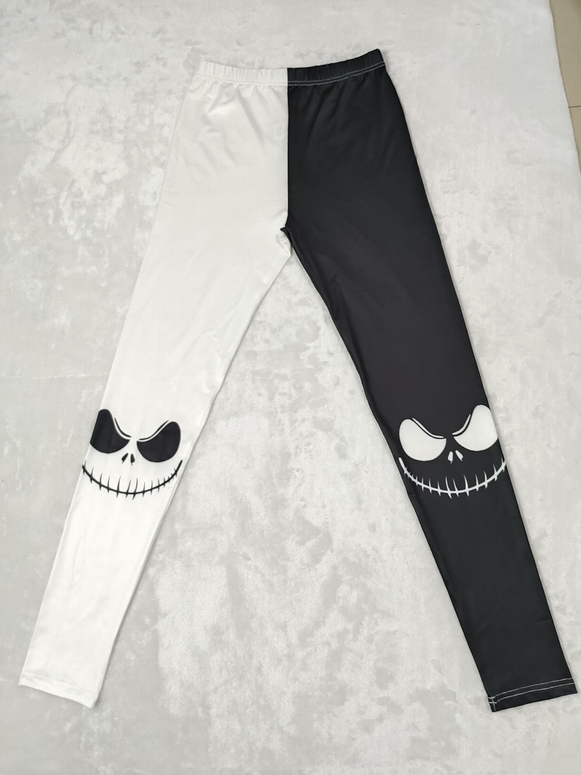 Halloween Graphic Print Skinny Leggings Casual