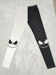 Halloween Graphic Print Skinny Leggings Casual