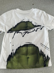 Boys' Green Muscle Graphic T Shirt - Ideal for Summer Outings